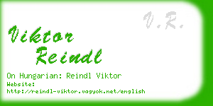 viktor reindl business card